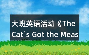 大班英語活動《The Cat`s Got the Measles》教案與教學反思