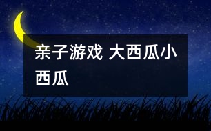 親子游戲 大西瓜、小西瓜