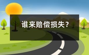 誰來賠償損失？